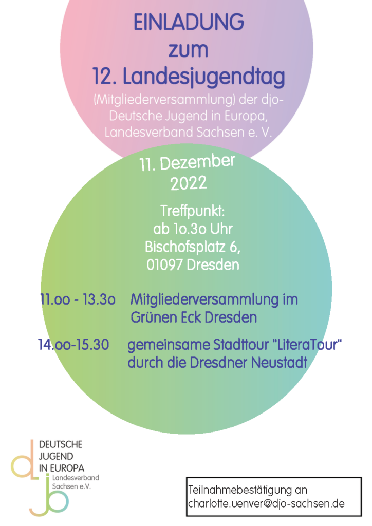 11.12.22 - Landesjugendtag (Mitgliederversammlung der djo-Sachsen) 2022